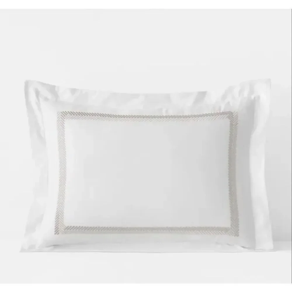 The Company Store Legends Hotel Hewett Taupe Egyptian Cotton Sateen Sham - King